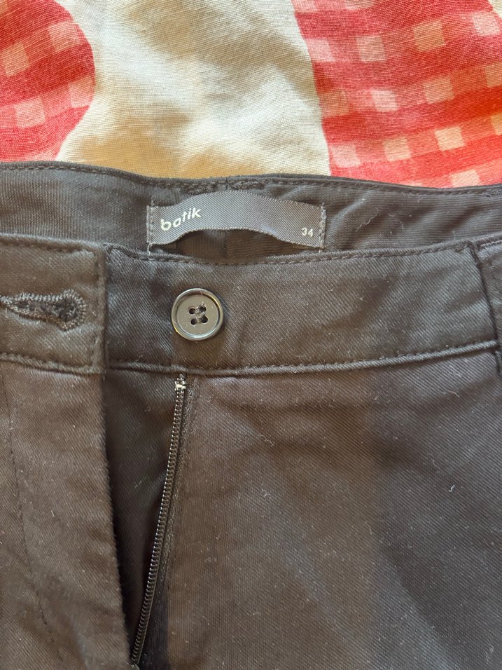 Kadın Siyah Mini Pamuk Şort - Görsel 4