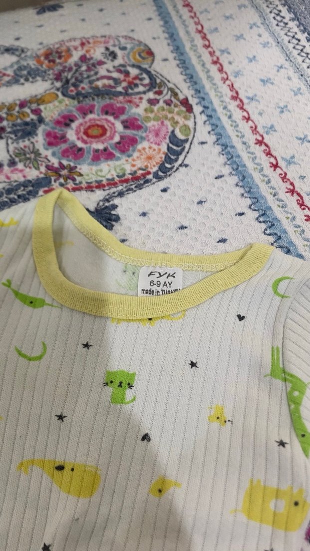 Renkli Uzun Kollu Bebek Body - Görsel 3