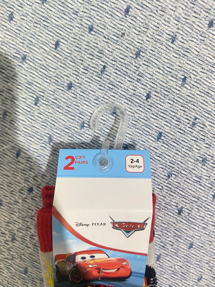 Çocuklar için Renkli Baskılı Arabalar Çorapları - Görsel 2