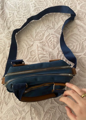 Mavi Baskılı Kadın Omuz Çantası - Görsel 2