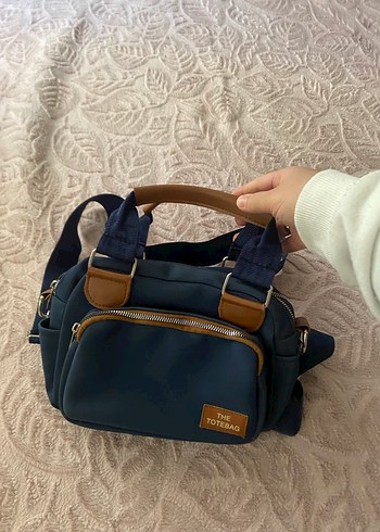 Mavi Baskılı Kadın Omuz Çantası - Görsel 3