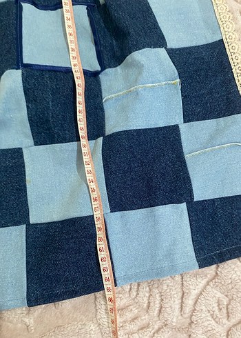 Lacivert Kareli Mutfak Önlüğü - Görsel 5