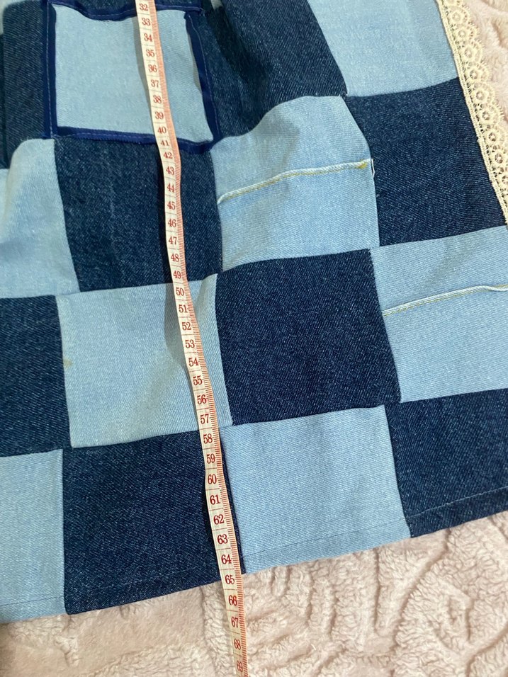 Lacivert Kareli Mutfak Önlüğü - Görsel 5