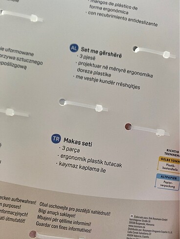 Diğer Makas seti