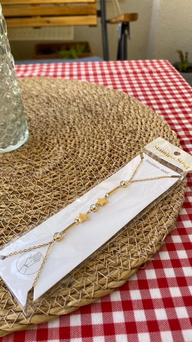 Altın Renk Zincir Detaylı Kadın El Zinciri - Görsel 2