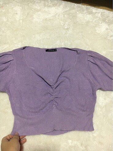 Triko crop bluz