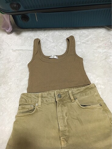 Mango geniş jean