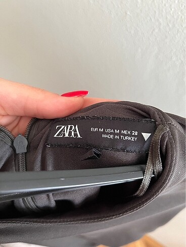 m Beden Zara haki elbise