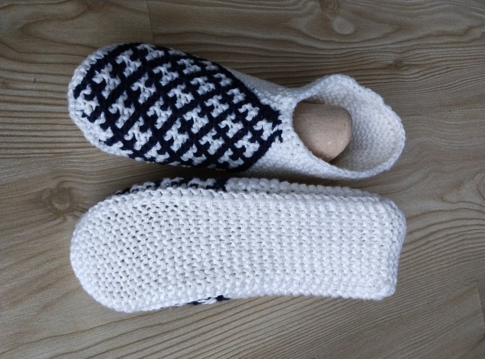 Yün El Örgüsü Kadın Patik. - Görsel 4