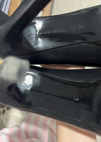 Siyah Stiletto Topuklu Kadın Ayakkabı - Görsel 7