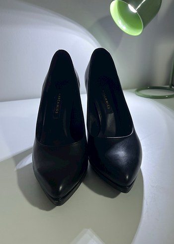 Siyah Stiletto Topuklu Kadın Ayakkabı - Görsel 3