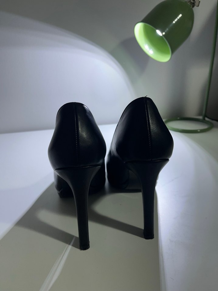 Siyah Stiletto Topuklu Kadın Ayakkabı - Görsel 5