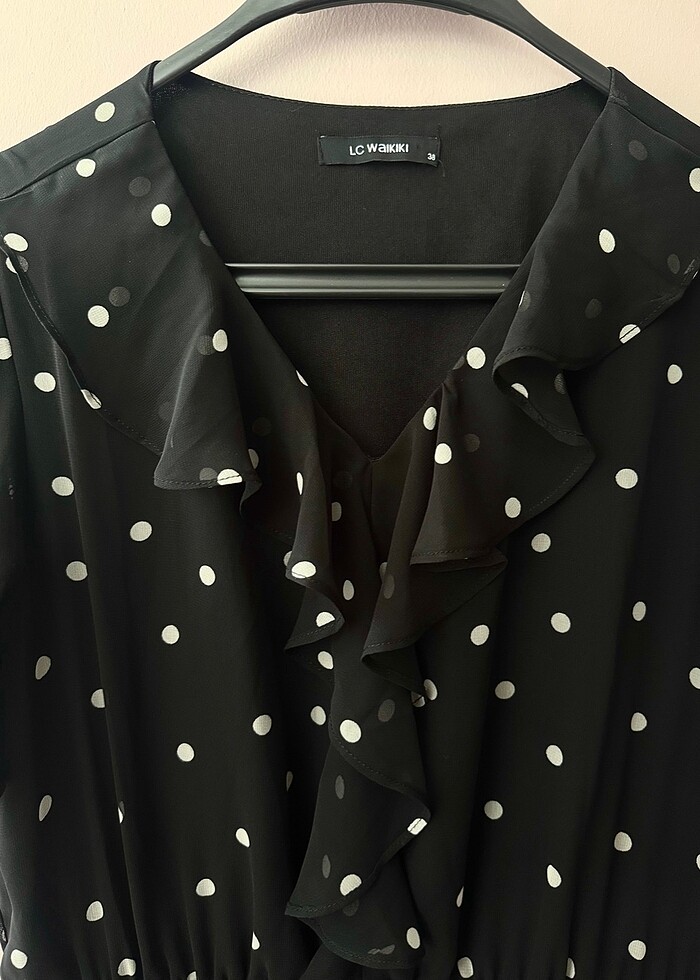 Lc Waikiki Puantiyeli Elbise - Görsel 2