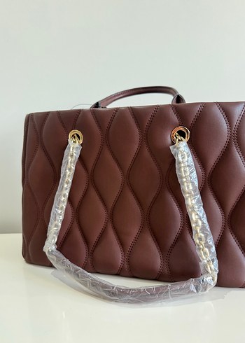 Nine West Aurelie Jet Set Carryall Kahverengi Çanta - Görsel 6