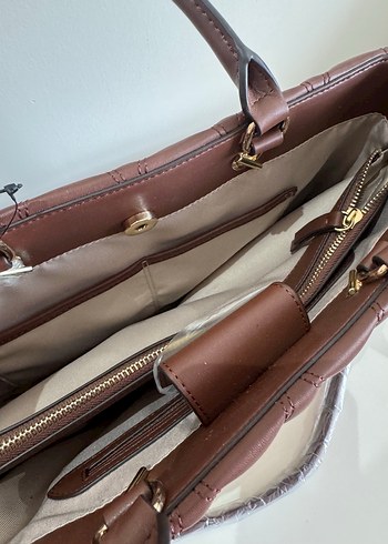 Nine West Aurelie Jet Set Carryall Kahverengi Çanta - Görsel 7