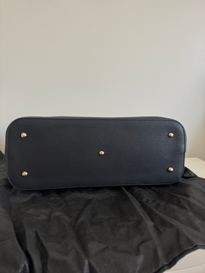 Nine West Siyah Deri Tokalı Kadın Omuz Çantası - Görsel 5