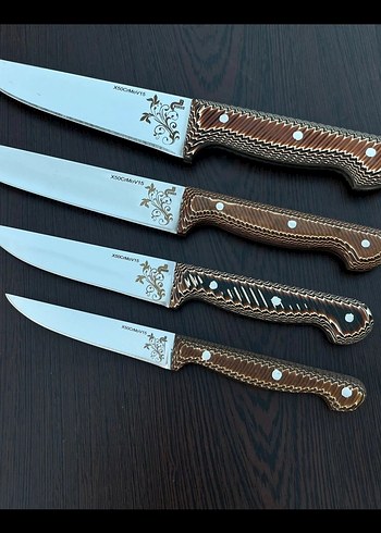 Bordo 4'lü Mutfak Bıçak Seti - Görsel 3