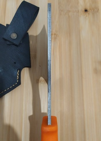 Cavit İnox Paslanmaz Çelik Turuncu Saplı Mini Balta ve Kılıfı - Görsel 4