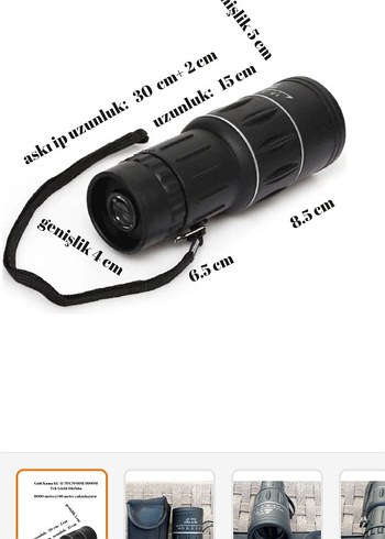 Gold Kama 70x70 Siyah El Dürbünü ve Taşıma Kılıfı - Görsel 2