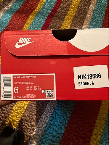 36 Beden Nike Spor Ayakkabı