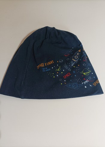 Mavi Dinozor Baskılı Erkek Bere - Görsel 2