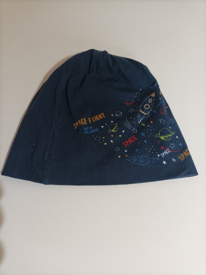 Mavi Dinozor Baskılı Erkek Bere - Görsel 2