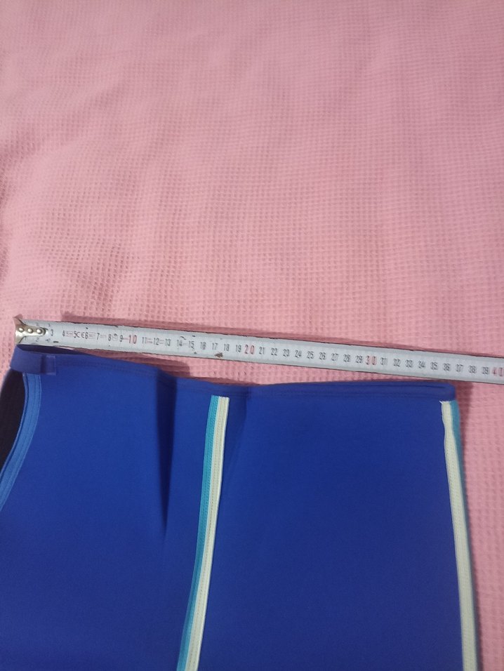 Mavi Elastik Bel Spor  Şortu - Görsel 3