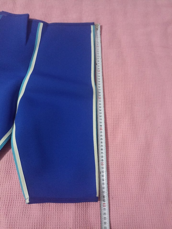 Mavi Elastik Bel Spor  Şortu - Görsel 2