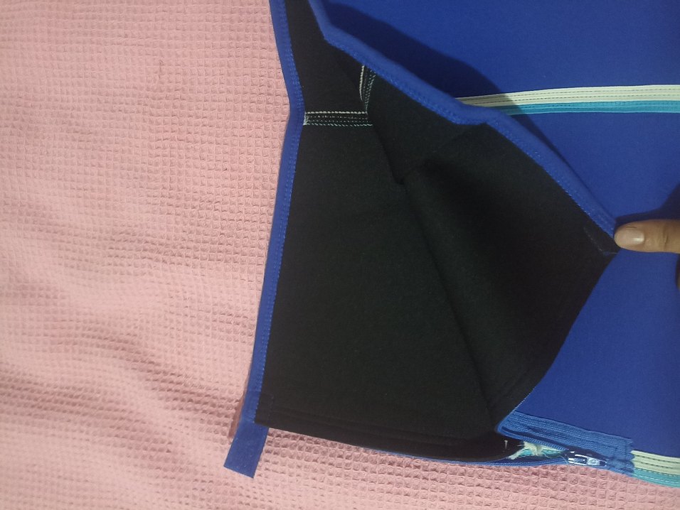 Mavi Elastik Bel Spor  Şortu - Görsel 4