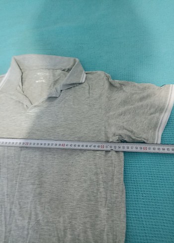 Gri Kısa Kollu Erkek Polo Tişört - Görsel 4