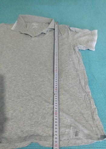 Gri Kısa Kollu Erkek Polo Tişört - Görsel 2