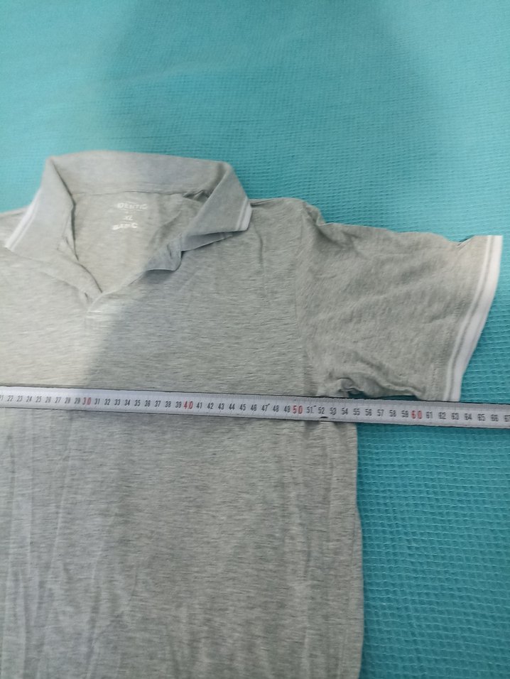 Gri Kısa Kollu Erkek Polo Tişört - Görsel 4