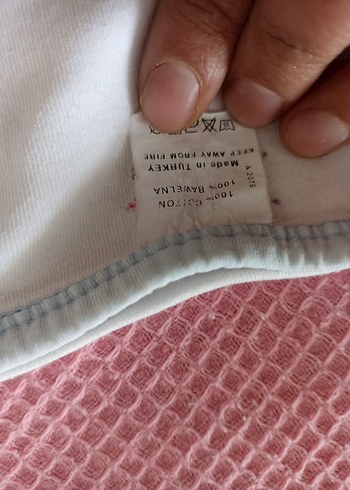 Beyaz Bebek Battaniyesi Kapüşonlu Yumuşak Kumaş - Görsel 2