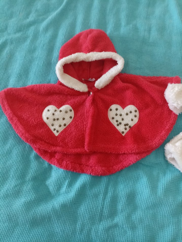 kız çocuk panço ve ceket - Görsel 2