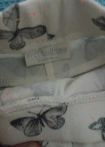 Kız Çocuk Elastik Bel Pamuklu Tayt Seti - Görsel 8