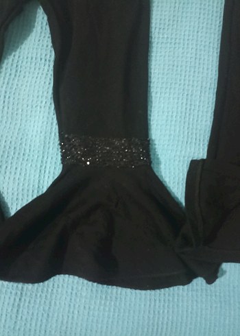 Kız Çocuk Siyah Tayt - Görsel 2