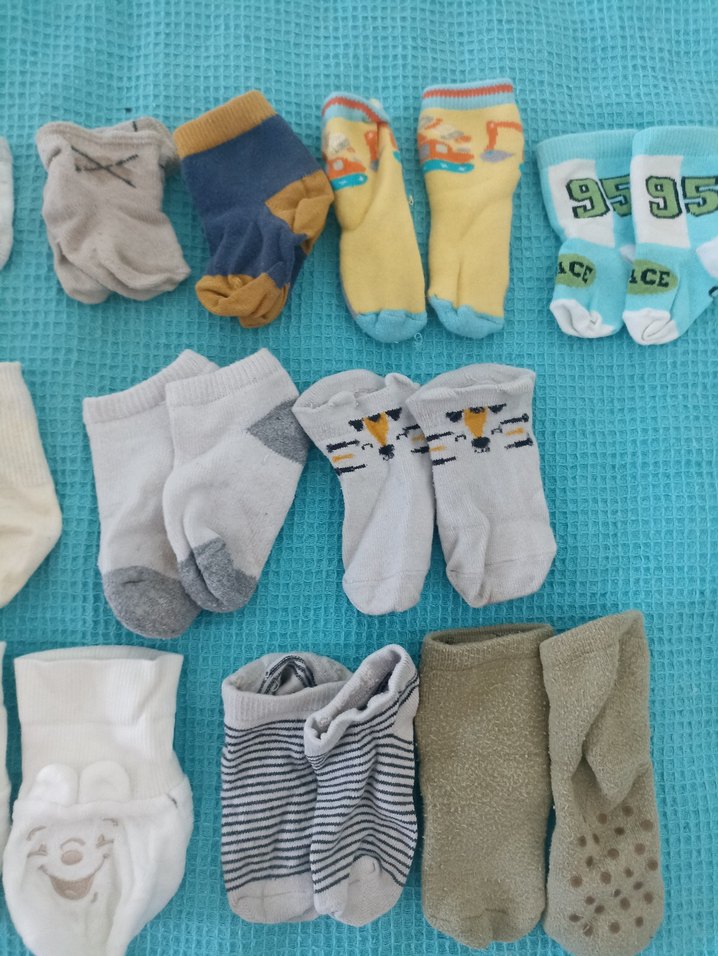 Erkek Çocuk Gri ve Mavi Çoraplar - Görsel 3
