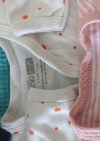 Bebek Uyku Tulumu Seti Pastel Renkler - Görsel 6