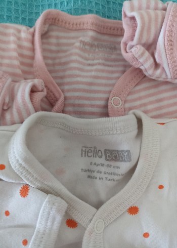 Bebek Uyku Tulumu Seti Pastel Renkler - Görsel 4