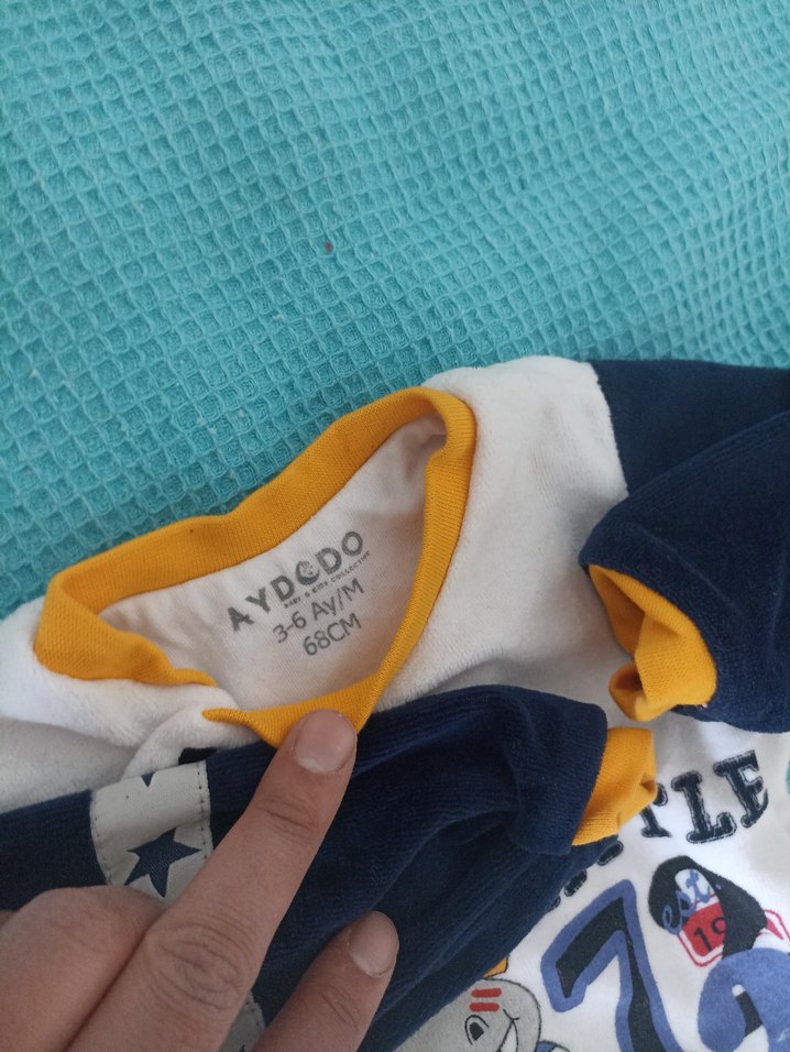 Bebek Uyku Tulumu Seti Pastel Renkler - Görsel 3