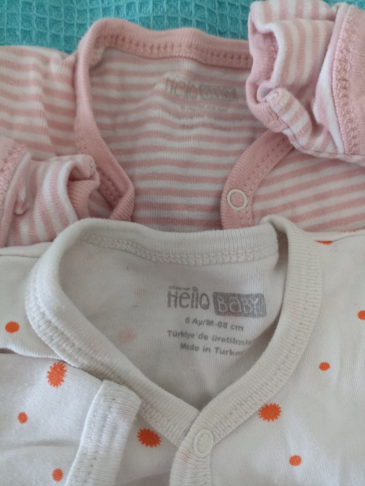 Bebek Uyku Tulumu Seti Pastel Renkler - Görsel 4