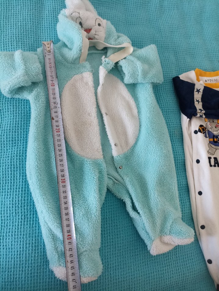 Bebek Uyku Tulumu Seti Pastel Renkler - Görsel 2