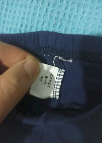 Kız Çocuk Pamuklu Elastik Tayt Seti - Görsel 2