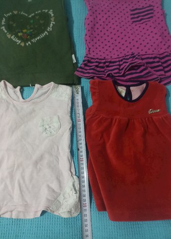 Kız Çocuk Kolsuz Baskılı Kırmızı Tişört - Görsel 2