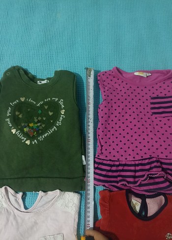 Kız Çocuk Kolsuz Baskılı Kırmızı Tişört - Görsel 3