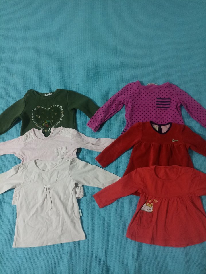 Kız Çocuk Kolsuz Baskılı Kırmızı Tişört - Görsel 5