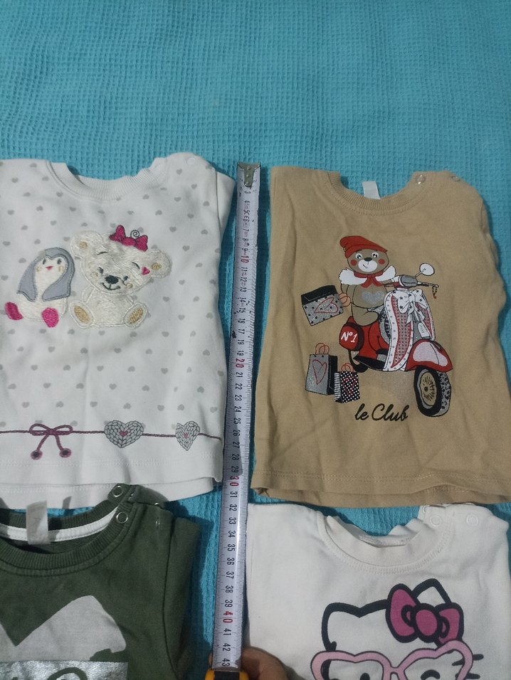 Kız Çocuk Çok Renkli Kısa Kollu Tişörtler - Görsel 2