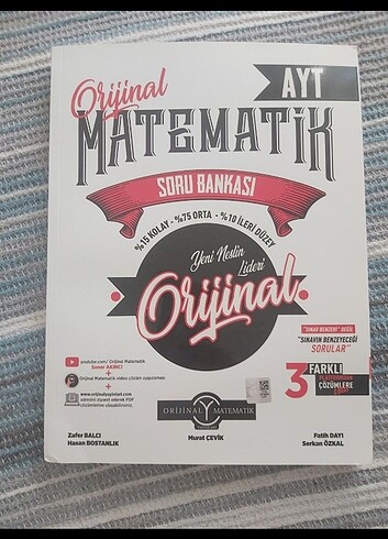 Orijinal ayt matematik 