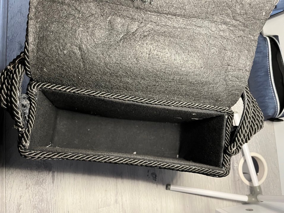 Siyah El Yapımı Çanta - Görsel 4