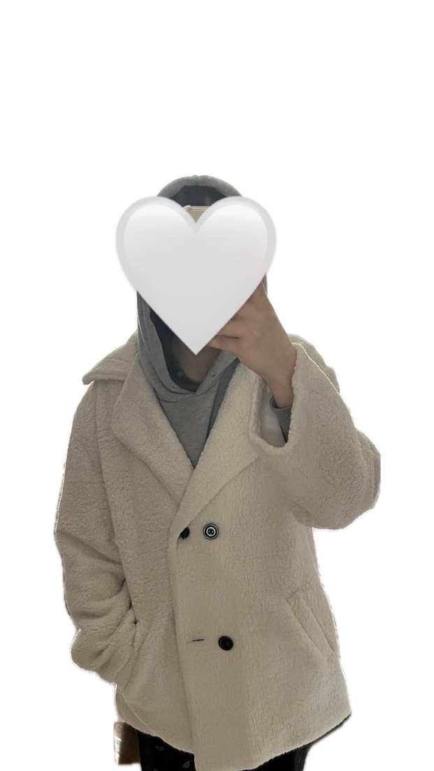 Düğmeli Beyaz Midi Kadın Kaban - Görsel 4